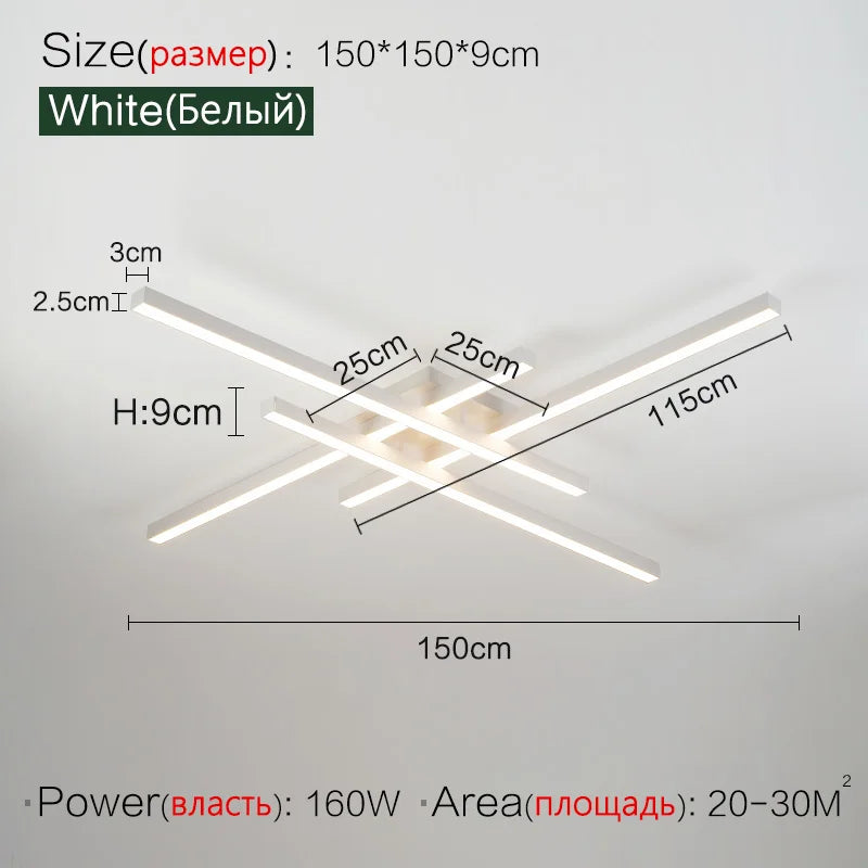 Plafoniera Moderna In Alluminio Spazzolato Per Soggiorno E Camera Da Letto Luce Diffusa Design Minimalista