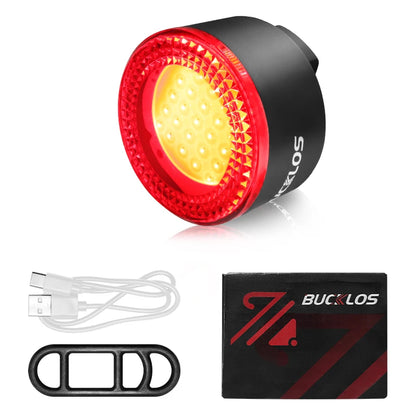 Luci Per Bicicletta Bucklos Cob Ricaricabili Anteriori e Posteriori 500 Lm Ipx5 4 Modalità