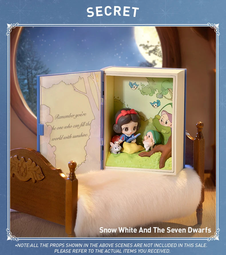 Pop Mart Disney Princess Fairy Tales Scene Sets Figura Da Scrivania PVC 9,5 cm Scatola Misteriosa