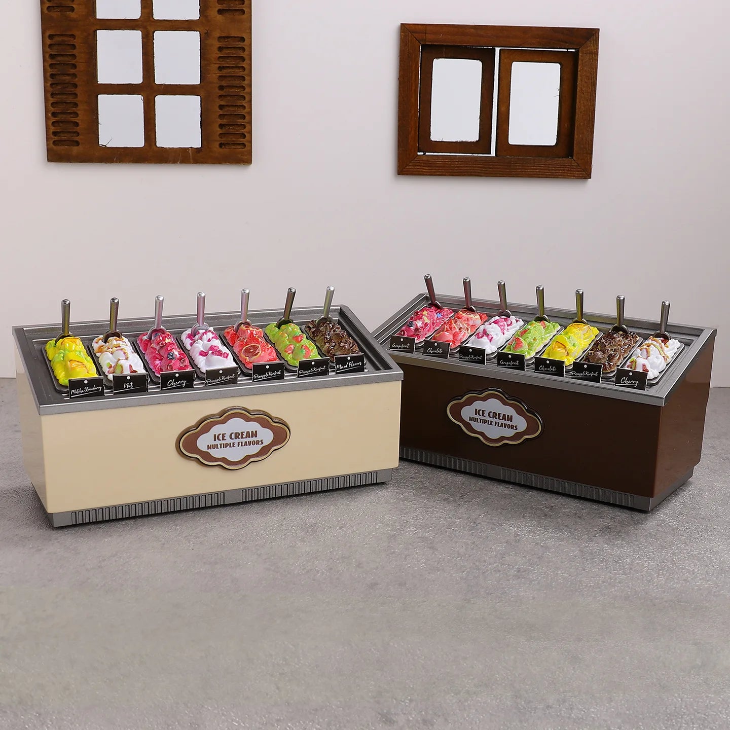 Distributore Automatico Di Gelati In Miniatura Multigusto Per Decorazioni Casa Delle Bambole E Scene Di Supermercato