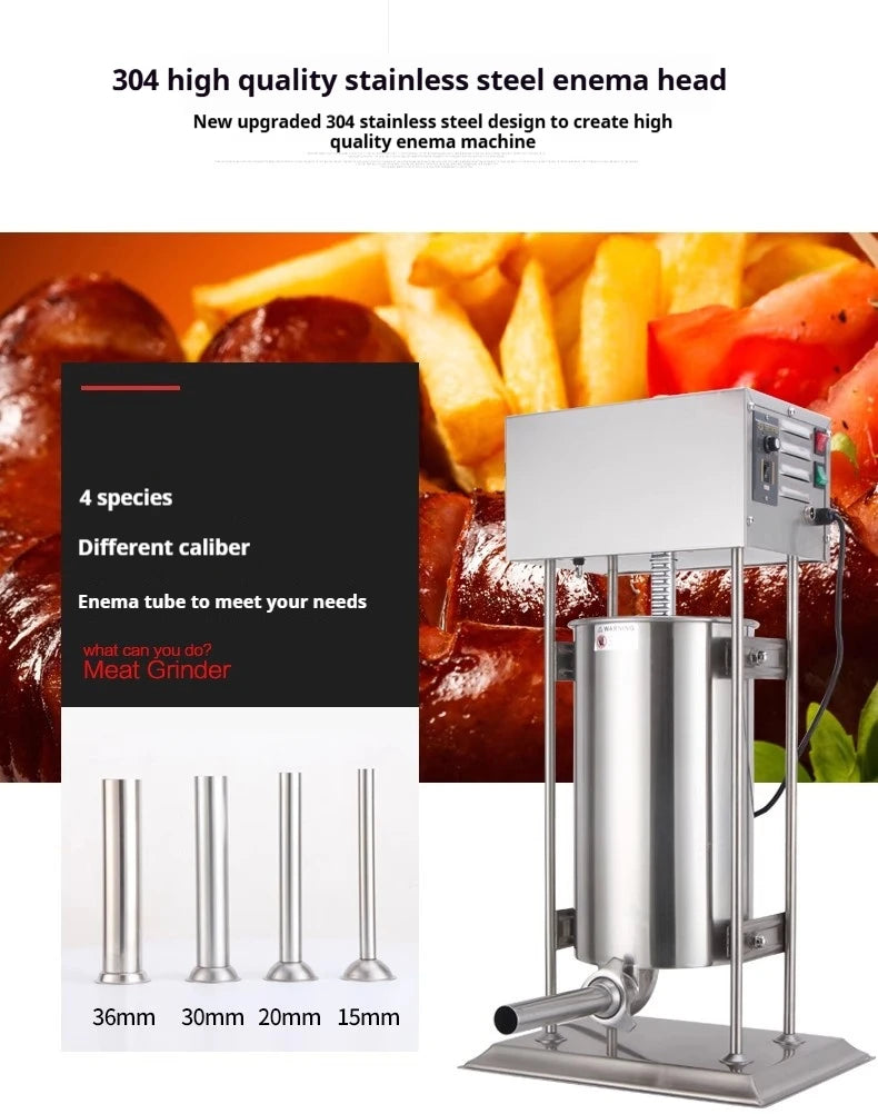 Riempitrice Per Salsicce Elettrica E Manuale In Acciaio Inox 304 Per Uso Domestico E Commerciale