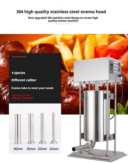 Riempitrice Per Salsicce Elettrica E Manuale In Acciaio Inox 304 Per Uso Domestico E Commerciale
