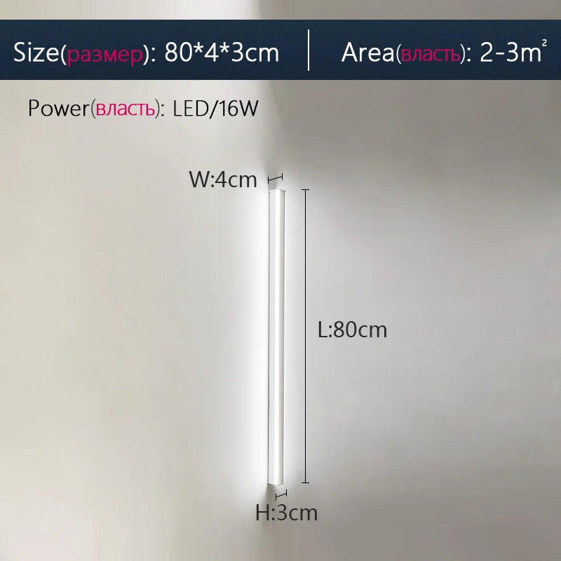 Lampada Da Parete Impermeabile Esterni Led Luce Giardino Recinzione Balcone Cancello Design Moderno
