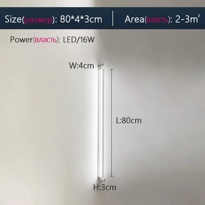 Lampada Da Parete Impermeabile Esterni Led Luce Giardino Recinzione Balcone Cancello Design Moderno