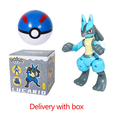Pokemon Pokeball Figura Palla Pikachu Charizard Mewtwo Mew Eevee Gengar Lapras Blastoise Venusaur Gyarados Giocattolo Educativo Per Bambini