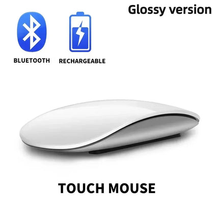Mouse Wireless Dual Mode Bluetooth Sottile Ergonomico Ricaricabile Con Funzione Touch Per MacBook Air Pro PC Laptop