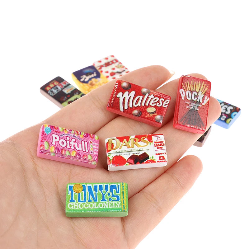 Set Da 10 Miniature Snack In Resina Per Casa Delle Bambole Decorazioni Cucina E Supermercato