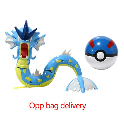Pokemon Pokeball Figura Palla Pikachu Charizard Mewtwo Mew Eevee Gengar Lapras Blastoise Venusaur Gyarados Giocattolo Educativo Per Bambini
