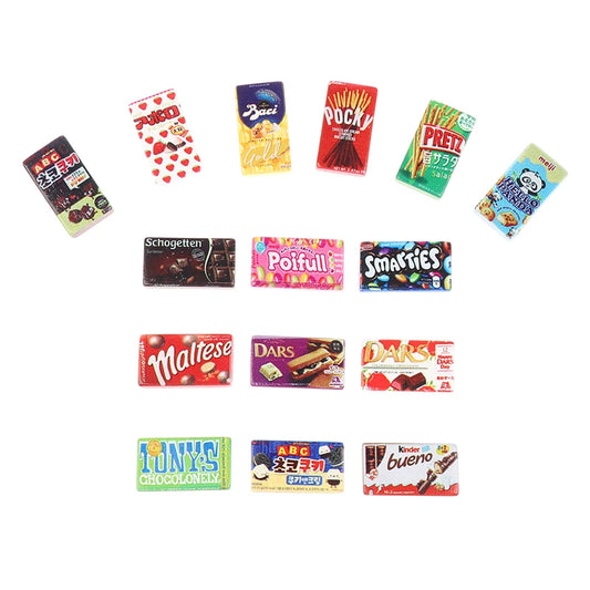 Set Da 10 Miniature Snack In Resina Per Casa Delle Bambole Decorazioni Cucina E Supermercato