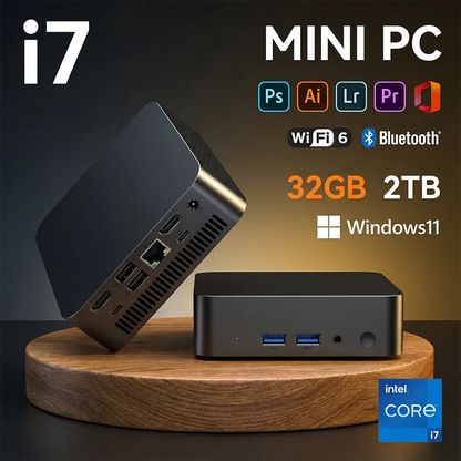 NUOVO MINI PC Computer Windows 11 Intel Core i7-8550U 16GB/32GB RAM 1TB/2TB SSD Mini PC da gioco Desktop Computer Supporta 4K HD