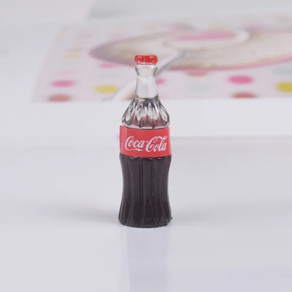 Set 4 Pezzi Cola Drink Mini Realistico 32mm Per Casa Delle Bambole Decorazione 1 12