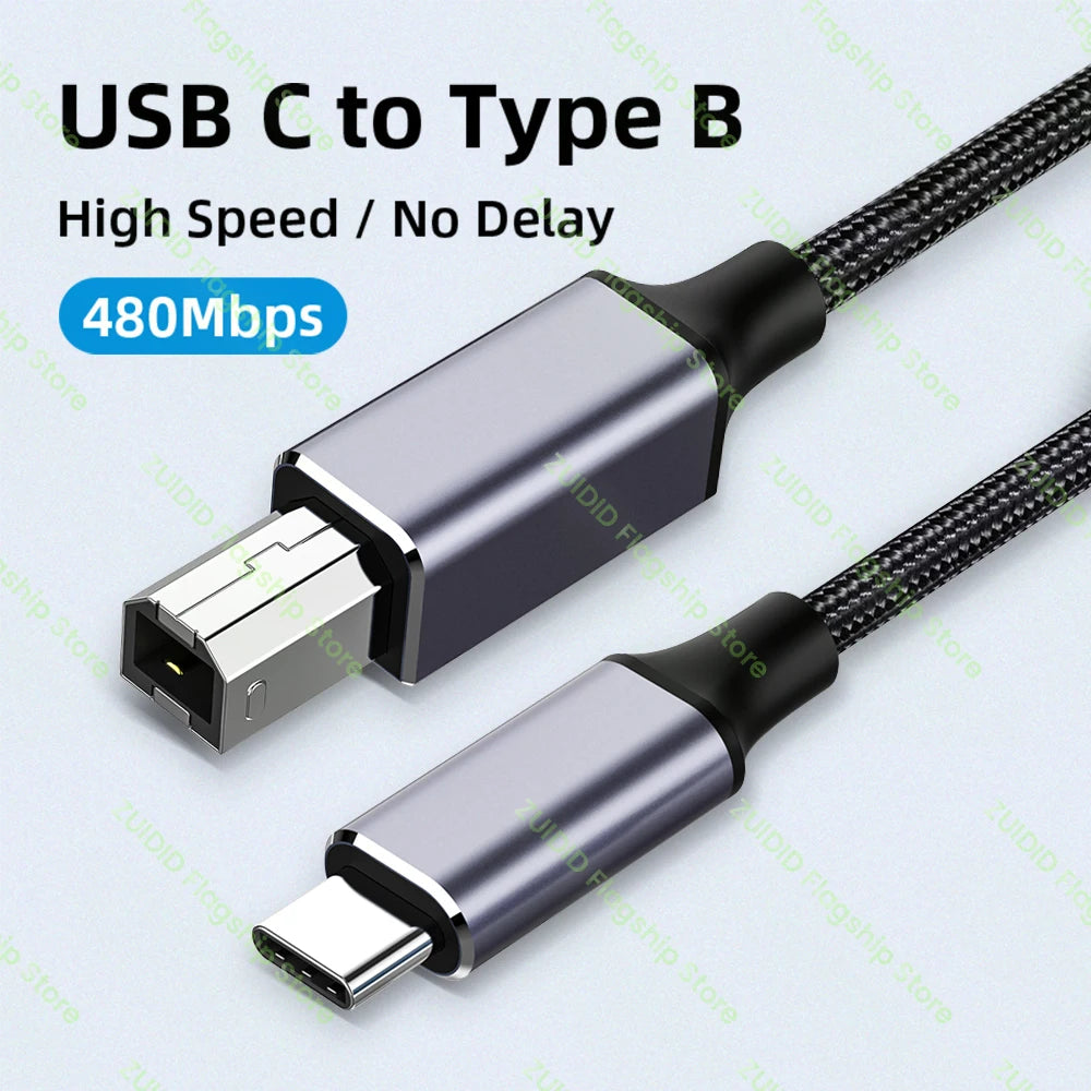 Cavo USB Type C A Type B 2.0 Per Stampanti Scanner Fotocamere Compatibile Con MacBook Pro E Dispositivi