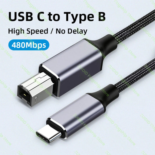 Cavo USB Type C A Type B 2.0 Per Stampanti Scanner Fotocamere Compatibile Con MacBook Pro E Dispositivi
