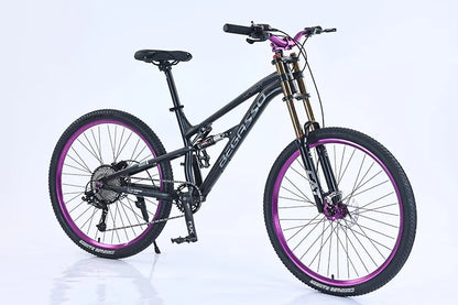 Bicicletta Da Uomo 26 Pollici Con Sospensione Completa Freni A Disco E Telaio In Acciaio Hi Ten