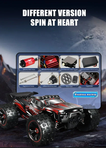 9522PRO 85KM/H Auto RC ad alta velocità Brushless a quattro ruote motrici Off-road Drift 1:16 Auto da corsa professionale 9522 50KM/H Giocattolo per ragazzi
