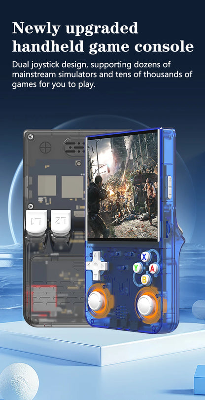 Nuova console di gioco portatile ultra retrò R36 Sistema Linux open source da 4,0 pollici Console di gioco portatile con lettore video portatile da 128 GB