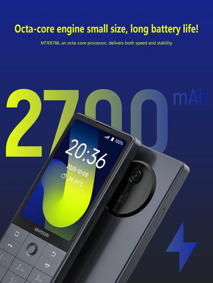 Qin F25 MTK8786 Non sbloccare Google Play Android 14 Schede SIM doppie 6 GB + 128 GB 2700 mAh WIFI Bluetooth Touch Schermo da 3,54 pollici
