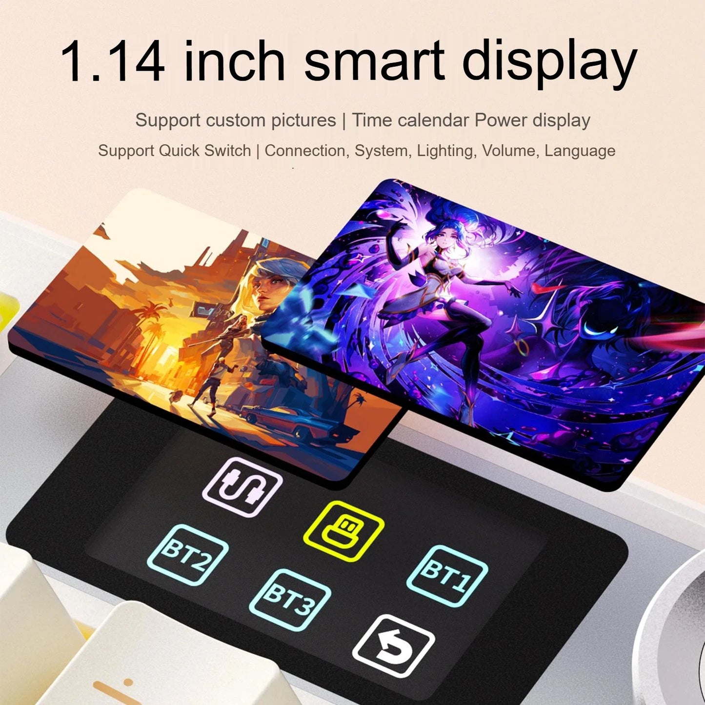 AULA F108 PRO Tastiera meccanica Layout personalizzato al 100% Retroilluminazione RGB Tastiera da gioco con interruttore Hifi Bluetooth senza fili