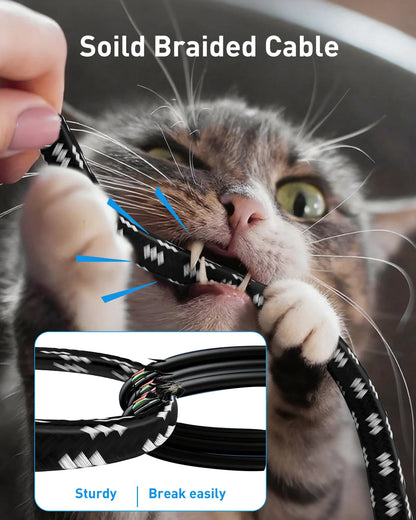 Cavo Ethernet Cat8 ZoeRax 40 Gbps Schermato Compatibile con Cat6a 7 8 Lunghezza Variabile da 0.3 a 30 m
