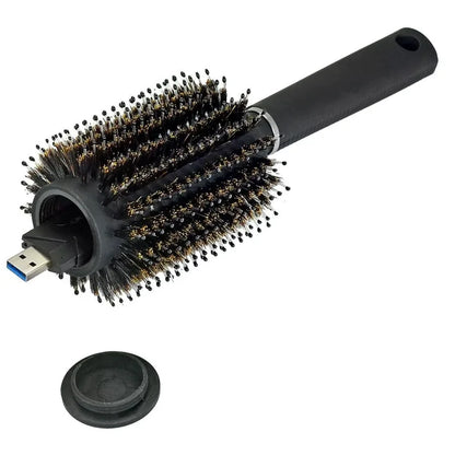 Spazzola Per Capelli Con Scomparto Nascosto, Design Sicuro E Funzionale Per Viaggi E Uso Quotidiano