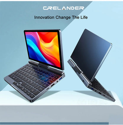 Crelander P8 Mini Laptop Da Gioco 8 Pollici Schermo Touch Intel Alder Lake N100 12GB DDR5 Windows 11 WiFi 6