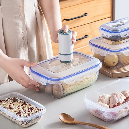 1/3PCS Scatola di Conservazione degli Alimenti Sottovuoto Contenitore di Immagazzinaggio Frigo Organizzatore Microonde Sicuro Conservazione Fresca Scatola di Tenuta Dispenser di Alimenti