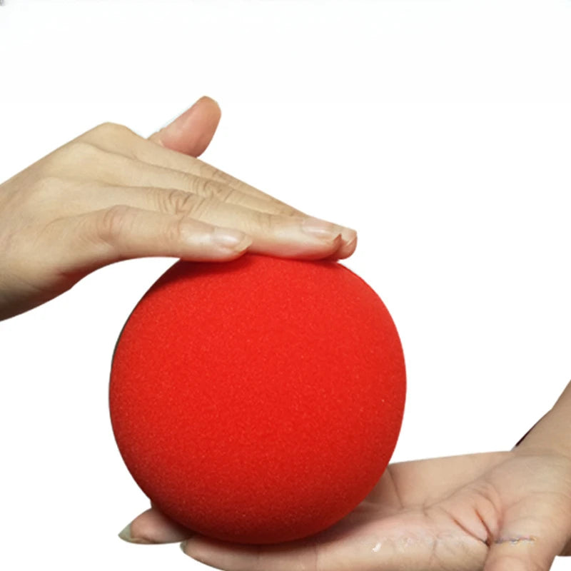Palla Spugna Jumbo 10 Cm Rosso Per Trucchi Da Palco Magia Illusione Gimmick Da Mago Professionista
