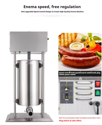 Riempitrice Per Salsicce Elettrica E Manuale In Acciaio Inox 304 Per Uso Domestico E Commerciale