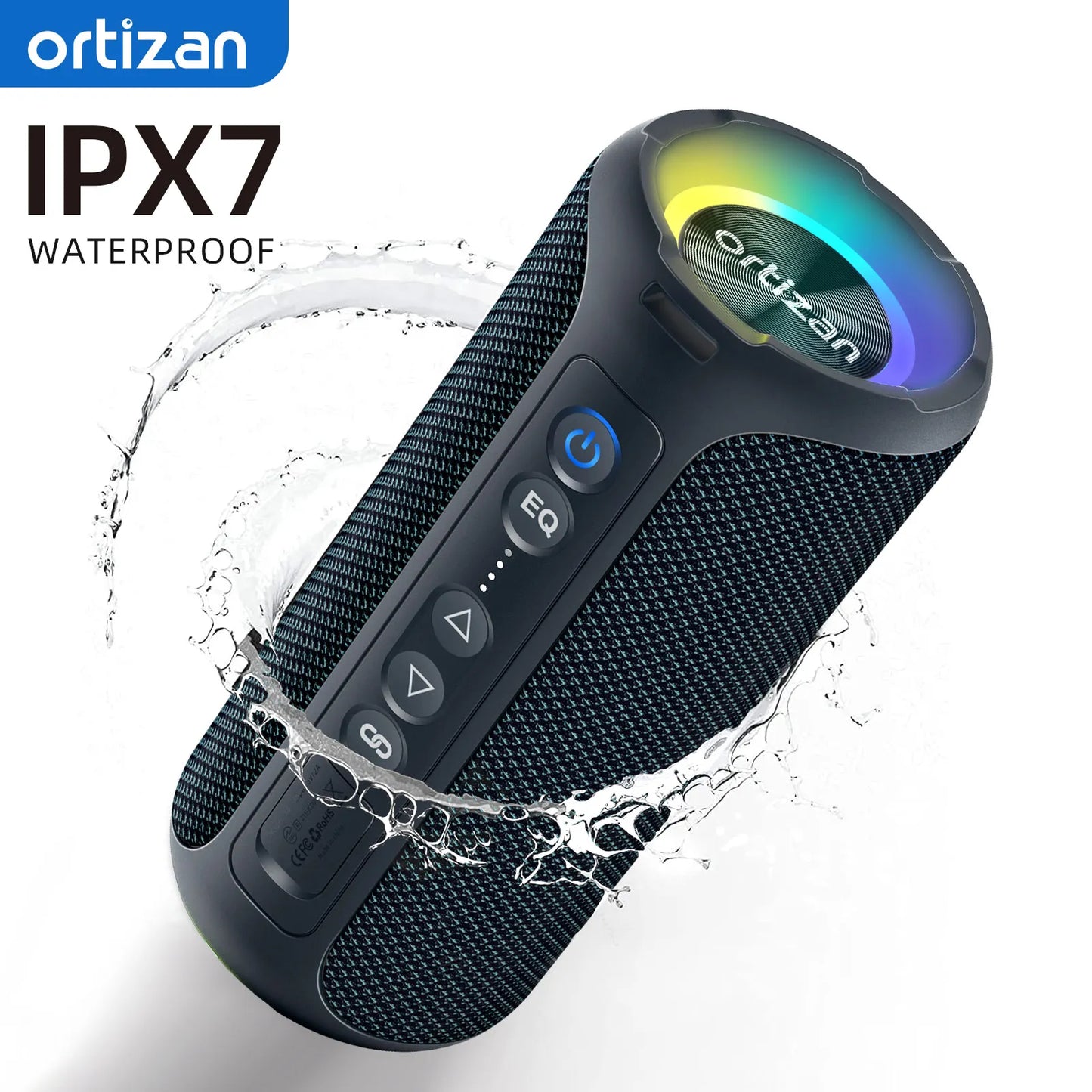 Altoparlante Ortizan Portatile 40 W Bassi Potenziati Impermeabile IPX7 30 Ore Bluetooth 5.3