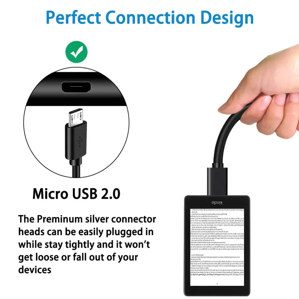 Cavo Micro USB 2A Ricarica Veloce e Dati ad Alta Velocità per Smartphone Android Xiaomi Samsung
