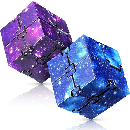 Infinity Cube Fidget Antistress Gioco Puzzle Dita Sollievo Ansia Regalo Bambini Autismo