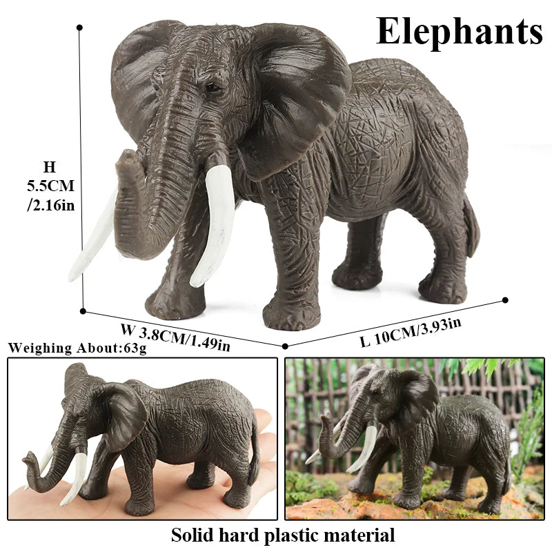Oenux Modello Fattoria Fauna Selvatica Figurine Animali Per Bambini Regalo Educativo Interattivo