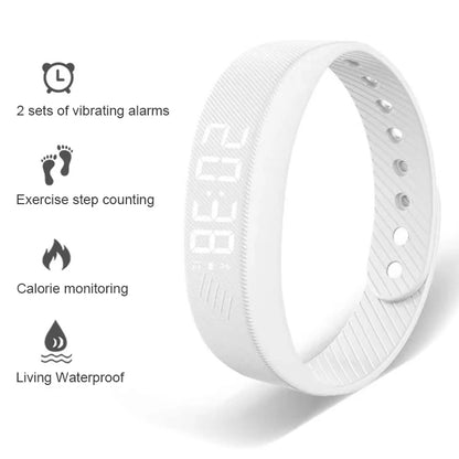 Braccialetto Fitness Intelligente Con Contapassi E Monitoraggio Attività, Led Impermeabile E Vibrazione Allarme