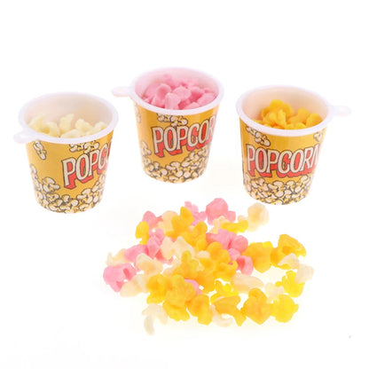 1:12 Snack per secchiello per popcorn in miniatura per casa delle bambole Fai finta di giocattoli per la decorazione alimentare