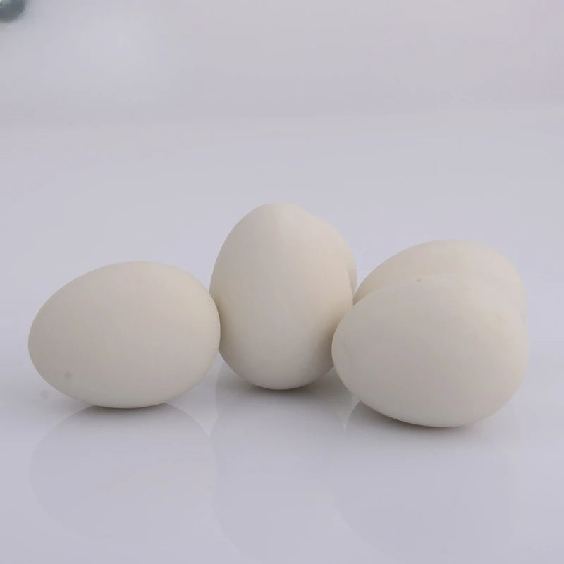 Uova Rimbalzanti Realistiche In Gomma Per Animali Domestici Gioco Da Fattoria Modello Nidificante Pollo Gallina