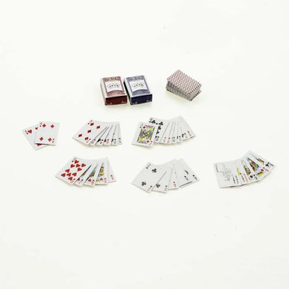 Carte Da Poker Miniatura 1:12 Per Case Delle Bambole Decorazione Casa Kawaii Accessori