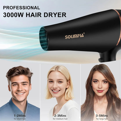 Asciugacapelli professionale a 6 livelli per salone di grado industriale, asciugatura rapida, strumento per lo styling dei capelli ad alta temperatura, barbecue per la casa