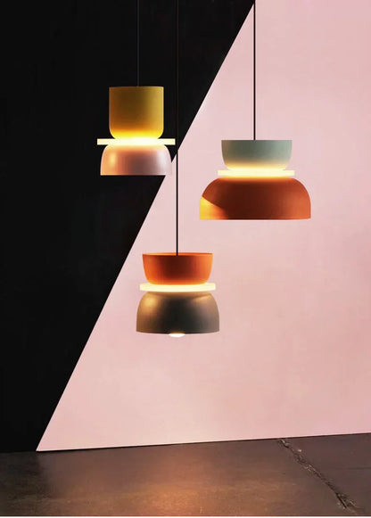 Lampada A Sospensione Macaron Nordico In Ferro Nero Design Moderno Per Soggiorno E Sala Da Pranzo