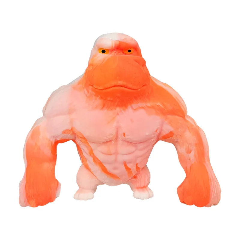 Squishy Scimmia Giocattolo Elastico Colla Riempito di Gomma Gorilla Elastico Estensibile Autismo Decompressione Giocattolo Adulti Bambini Regalo