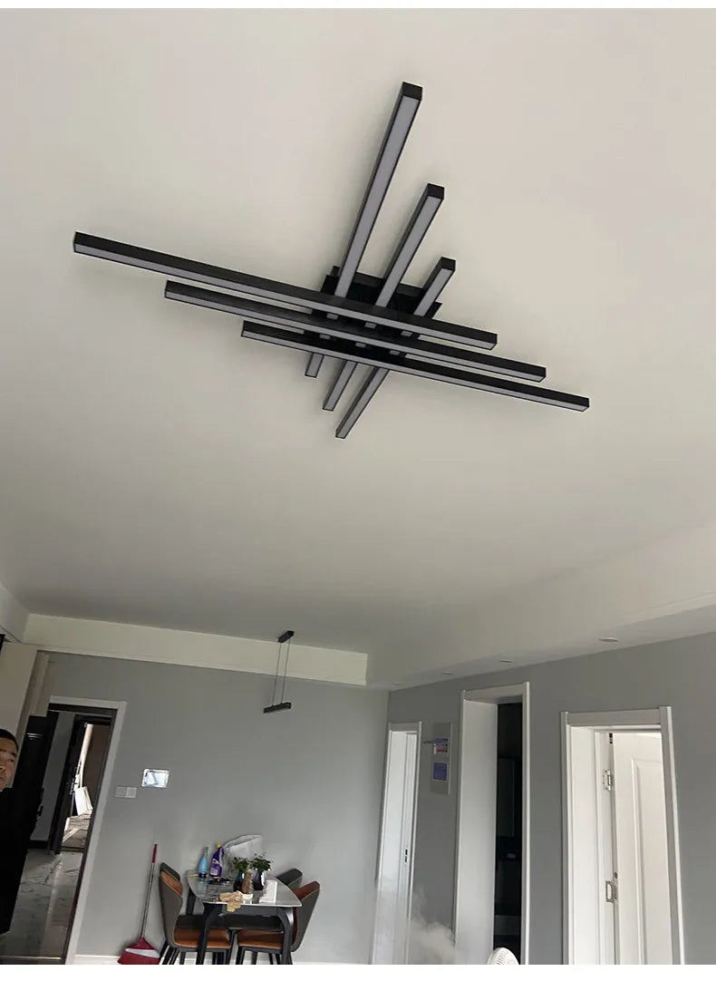 Plafoniera Moderna In Alluminio Spazzolato Per Soggiorno E Camera Da Letto Luce Diffusa Design Minimalista