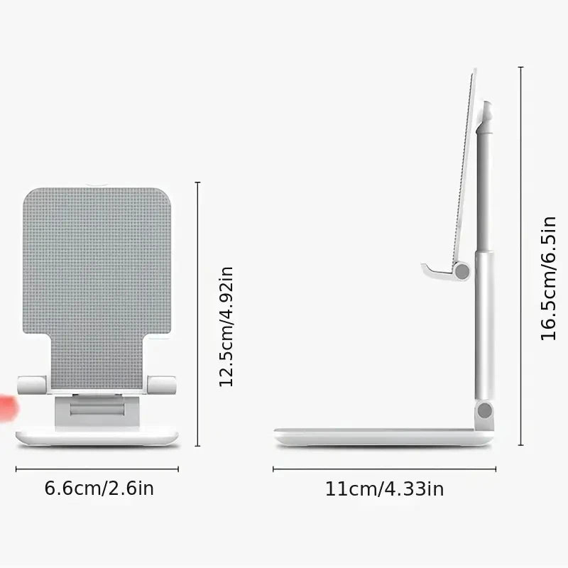 Supporto Da Tavolo Universale Per Smartphone E Tablet Regolabile In Plastica Leggera