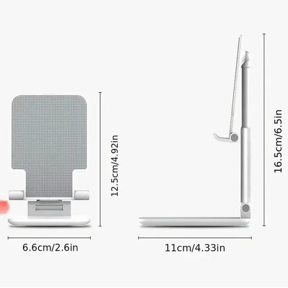 Supporto Da Tavolo Universale Per Smartphone E Tablet Regolabile In Plastica Leggera