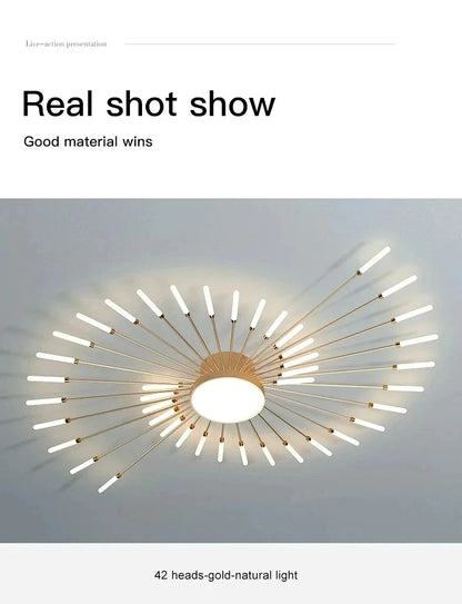 Lampada Da Soffitto Led A Forma Di Fiore Per Soggiorno E Camera Da Letto, Luce Moderna Sala Da Pranzo