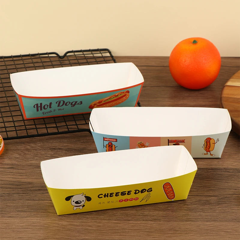 Confezione Da 100 Scatole Monouso Per Hot Dog In Carta Per Catering E Feste Ideale Per Eventi
