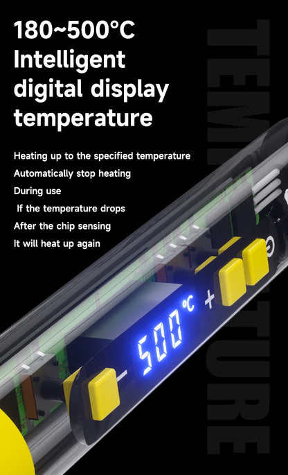 MECCANICO 90W Antistatico Termostatico Saldatore Elettrico Display Digitale Riscaldamento Veloce 180-500 ° C regolabile per la riparazione del telefono