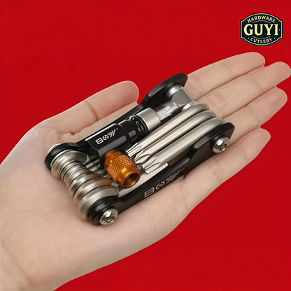 Set di Chiavi a Bussola 16-in-1, con Testa Girevole Antiscivolo Acciaio inossidabile resistente per riparazioni domestiche e auto. Strumento Facile e Universale.