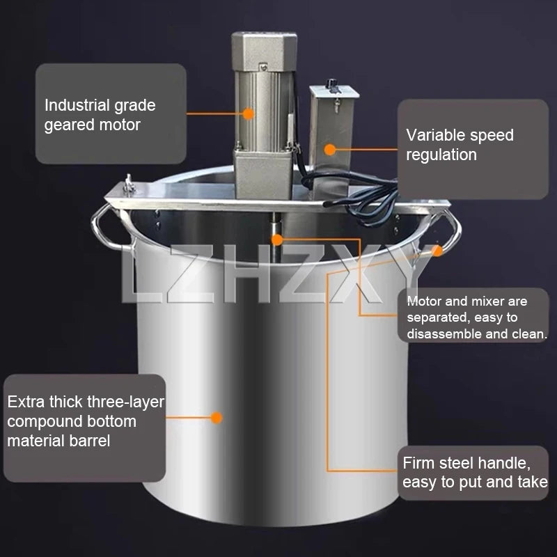 Friggitrice Automatica In Acciaio Inox 250W 220V Con Funzione Mescolamento Per Alimenti