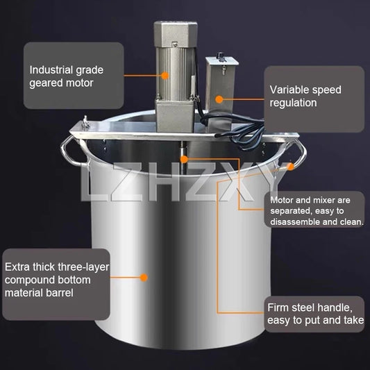 Friggitrice Automatica In Acciaio Inox 250W 220V Con Funzione Mescolamento Per Alimenti