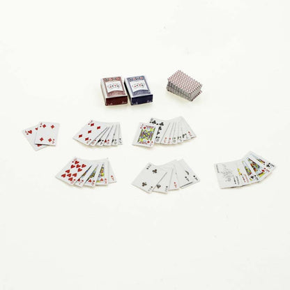 Carte Da Poker Miniatura 1:12 Per Case Delle Bambole Decorazione Casa Kawaii Accessori