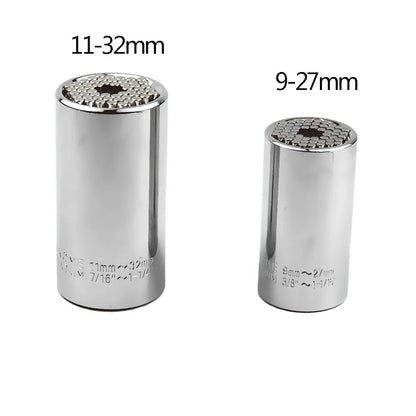 Onnfang 7-19/11-32mm chiave a cricchetto universale testa a bussola universale, chiave a bussola per uso domestico/chiave per utensili manuali